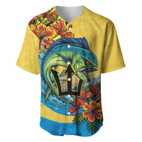 Barbados Mahi-mahi Trident Baseball Jersey - Wonder Print Shop