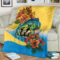 Barbados Mahi-mahi Trident Blanket - Wonder Print Shop