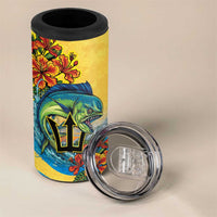 Barbados Mahi-mahi Trident 4 in 1 Can Cooler Tumbler - Wonder Print Shop