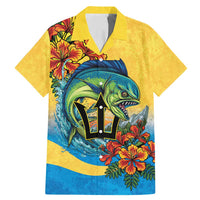 Barbados Mahi-mahi Trident Family Matching Mermaid Dress and Hawaiian Shirt - Wonder Print Shop