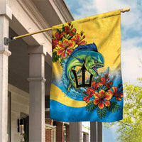 Barbados Mahi-mahi Trident Garden Flag - Wonder Print Shop