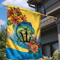 Barbados Mahi-mahi Trident Garden Flag - Wonder Print Shop