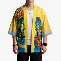 Barbados Mahi-mahi Trident Kimono - Wonder Print Shop