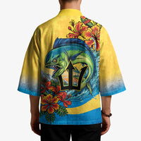 Barbados Mahi-mahi Trident Kimono - Wonder Print Shop