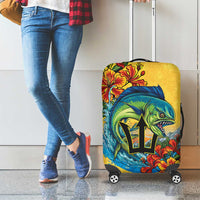 Barbados Mahi-mahi Trident Luggage Cover - Wonder Print Shop
