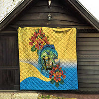 Barbados Mahi-mahi Trident Quilt - Wonder Print Shop