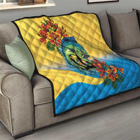 Barbados Mahi-mahi Trident Quilt - Wonder Print Shop