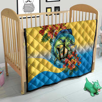 Barbados Mahi-mahi Trident Quilt - Wonder Print Shop