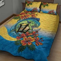 Barbados Mahi-mahi Trident Quilt Bed Set - Wonder Print Shop