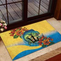 Barbados Mahi-mahi Trident Rubber Doormat - Wonder Print Shop