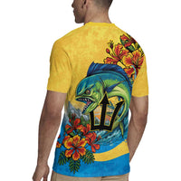 Barbados Mahi-mahi Trident Rugby Jersey - Wonder Print Shop