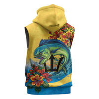 Barbados Mahi-mahi Trident Sleeveless Hoodie - Wonder Print Shop