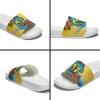 Barbados Mahi-mahi Trident Slide Sandals - Wonder Print Shop