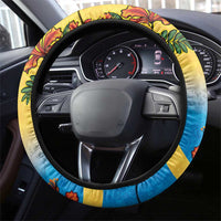 Barbados Mahi-mahi Trident Steering Wheel Cover - Wonder Print Shop