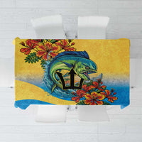 Barbados Mahi-mahi Trident Tablecloth - Wonder Print Shop