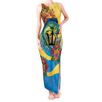 Barbados Mahi-mahi Trident Tank Maxi Dress - Wonder Print Shop