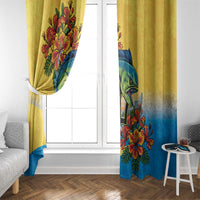 Barbados Mahi-mahi Trident Window Curtain - Wonder Print Shop