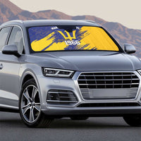 Barbados Pride Est 1966 Auto Sun Shade - Wonder Print Shop