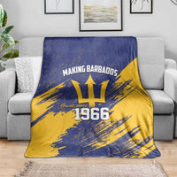 Barbados Pride Est 1966 Blanket - Wonder Print Shop