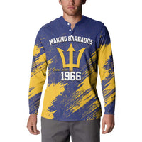Barbados Pride Est 1966 Button Sweatshirt - Wonder Print Shop