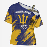 Barbados Pride Est 1966 Cross Shoulder Shirt - Wonder Print Shop