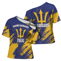 Barbados Pride Est 1966 Cross Shoulder Shirt - Wonder Print Shop