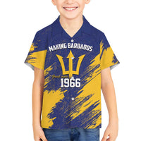 Barbados Pride Est 1966 Family Matching Long Sleeve Bodycon Dress and Hawaiian Shirt - Wonder Print Shop