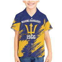 Barbados Pride Est 1966 Family Matching Mermaid Dress and Hawaiian Shirt - Wonder Print Shop