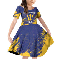 Barbados Pride Est 1966 Family Matching Off Shoulder Short Dress and Hawaiian Shirt - Wonder Print Shop