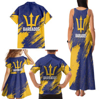Barbados Pride Est 1966 Family Matching Tank Maxi Dress and Hawaiian Shirt - Wonder Print Shop