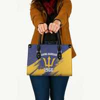 Barbados Pride Est 1966 Leather Bag - Wonder Print Shop