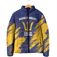 Barbados Pride Est 1966 Padded Jacket - Wonder Print Shop