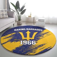 Barbados Pride Est 1966 Round Carpet - Wonder Print Shop