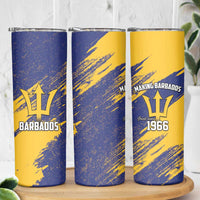 Barbados Pride Est 1966 Skinny Tumbler - Wonder Print Shop