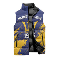Barbados Pride Est 1966 Sleeveless Puffer Jacket - Wonder Print Shop