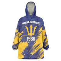 Barbados Pride Est 1966 Wearable Blanket Hoodie - Wonder Print Shop