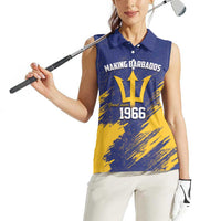 Barbados Pride Est 1966 Women Sleeveless Polo Shirt - Wonder Print Shop