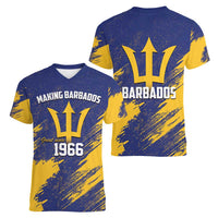 Barbados Pride Est 1966 Women V-Neck T-Shirt - Wonder Print Shop