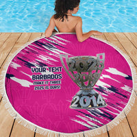 Caribbean Cricket Barbados Personalized Beach Blanket Make It Three 2025 is Ours - Wonder Print Shop