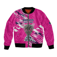 Caribbean Cricket Barbados Personalized Bomber Jacket Make It Three 2025 is Ours - Wonder Print Shop