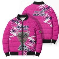 Caribbean Cricket Barbados Personalized Bomber Puffer Jacket Make It Three 2025 is Ours - Wonder Print Shop
