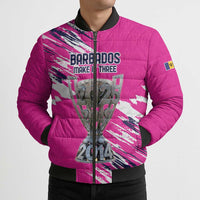Caribbean Cricket Barbados Personalized Bomber Puffer Jacket Make It Three 2025 is Ours - Wonder Print Shop