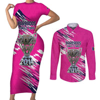 Caribbean Cricket Barbados Personalized Couples Matching Short Sleeve Bodycon Dress and Long Sleeve Button Shirt Make It Three 2025 is Ours - Wonder Print Shop