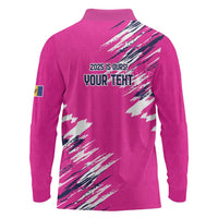 Caribbean Cricket Barbados Personalized Long Sleeve Polo Shirt Make It Three 2025 is Ours - Wonder Print Shop