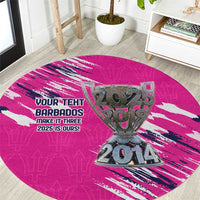Caribbean Cricket Barbados Personalized Round Carpet Make It Three 2025 is Ours - Wonder Print Shop