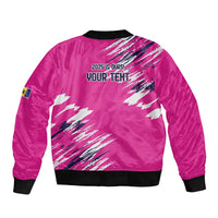 Caribbean Cricket Barbados Personalized Sleeve Zip Bomber Jacket Make It Three 2025 is Ours - Wonder Print Shop
