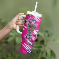 Caribbean Cricket Barbados Personalized Tumbler With Handle Make It Three 2025 is Ours - Wonder Print Shop