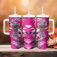 Caribbean Cricket Barbados Personalized Tumbler With Handle Make It Three 2025 is Ours - Wonder Print Shop