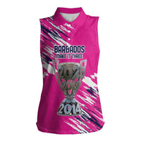 Caribbean Cricket Barbados Personalized Women Sleeveless Polo Shirt Make It Three 2025 is Ours - Wonder Print Shop