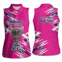 Caribbean Cricket Barbados Personalized Women Sleeveless Polo Shirt Make It Three 2025 is Ours - Wonder Print Shop